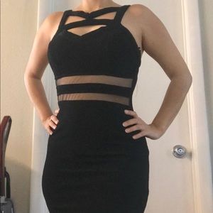 Sexy Sheer Black Lack dress